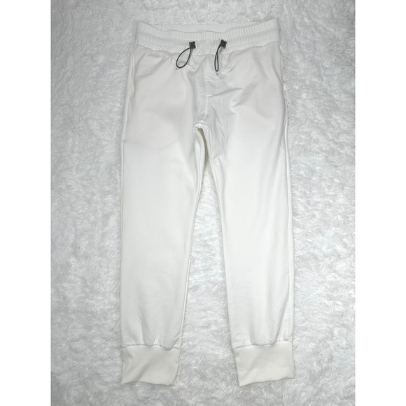 Tribe Kelley White Joggers Womens Drawstring Waistband Lounge‎ size Medium